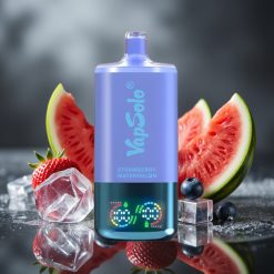VapSolo Triple 30000 Puffs Wegwerp Vape Aardbei Watermeloen & Blauwe Bes IJs – 40ml, Type-C, 20/50 mg/ml
