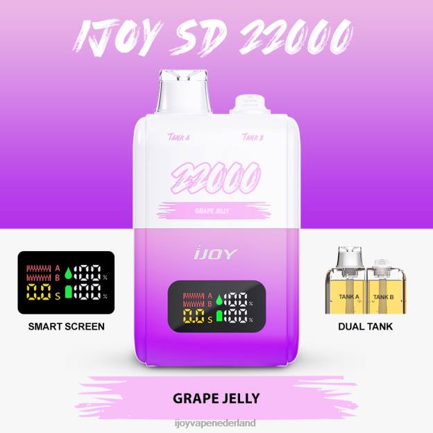 iJOY SD 22000 wegwerpbaar - iJOY Vape Flavors BRJL153 druivengelei