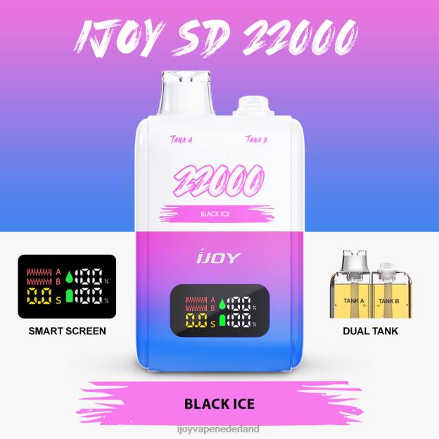 iJOY SD 22000 wegwerpbaar - iJOY Vape Nl BRJL148 zwart ijs