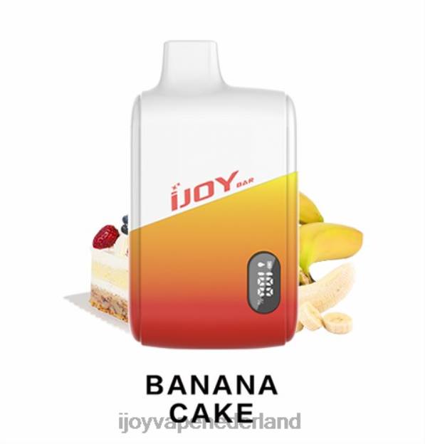 iJOY Bar IC8000 wegwerpbaar - iJOY Vape Nederland BRJL176 bananen taart